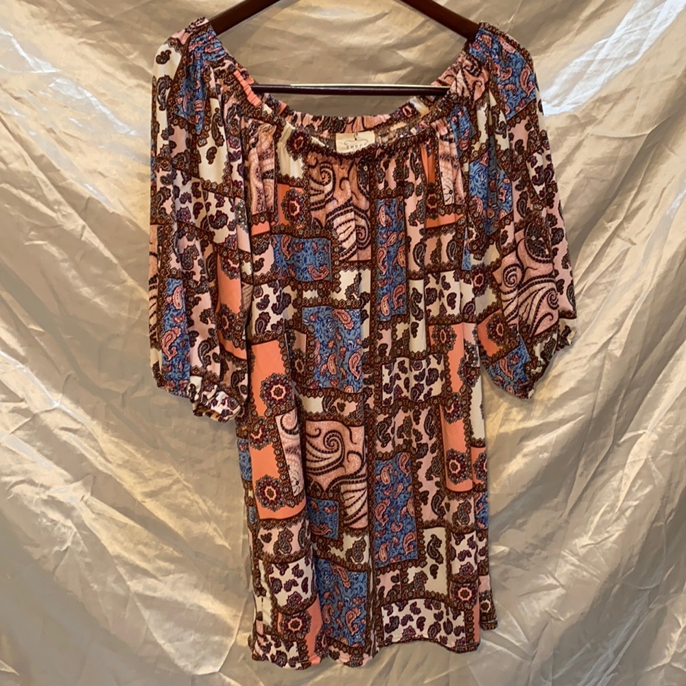Loose fit mini dress